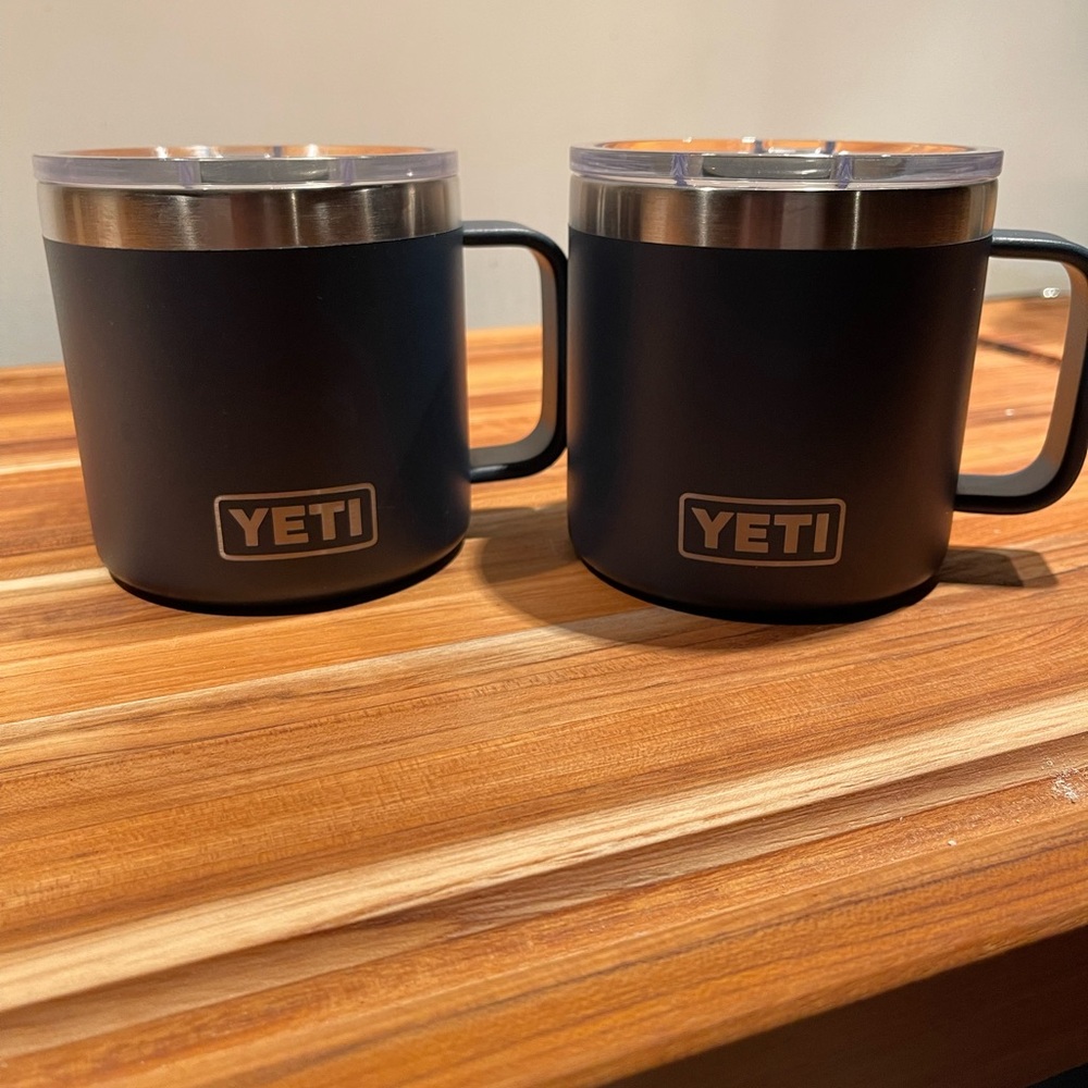 Yeti Blue Coffee Mugs Set of 2